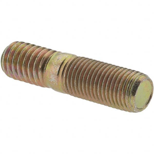 Unequal Double Threaded Stud: 1-1/2" OAL