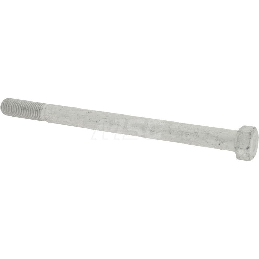 Bowmalloy 36395 Hex Head Cap Screw: 7/16-20 x 6", Grade 9 Alloy Steel, Zinc-Plated Clear Chromate Image