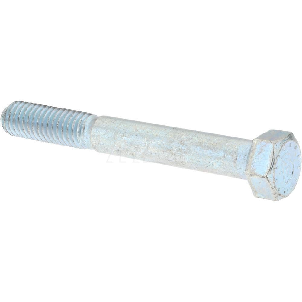 Bowmalloy 36054 Hex Head Cap Screw: 3/8-16 x 1", Grade 9 Alloy Steel, Zinc-Plated Clear Chromate Image