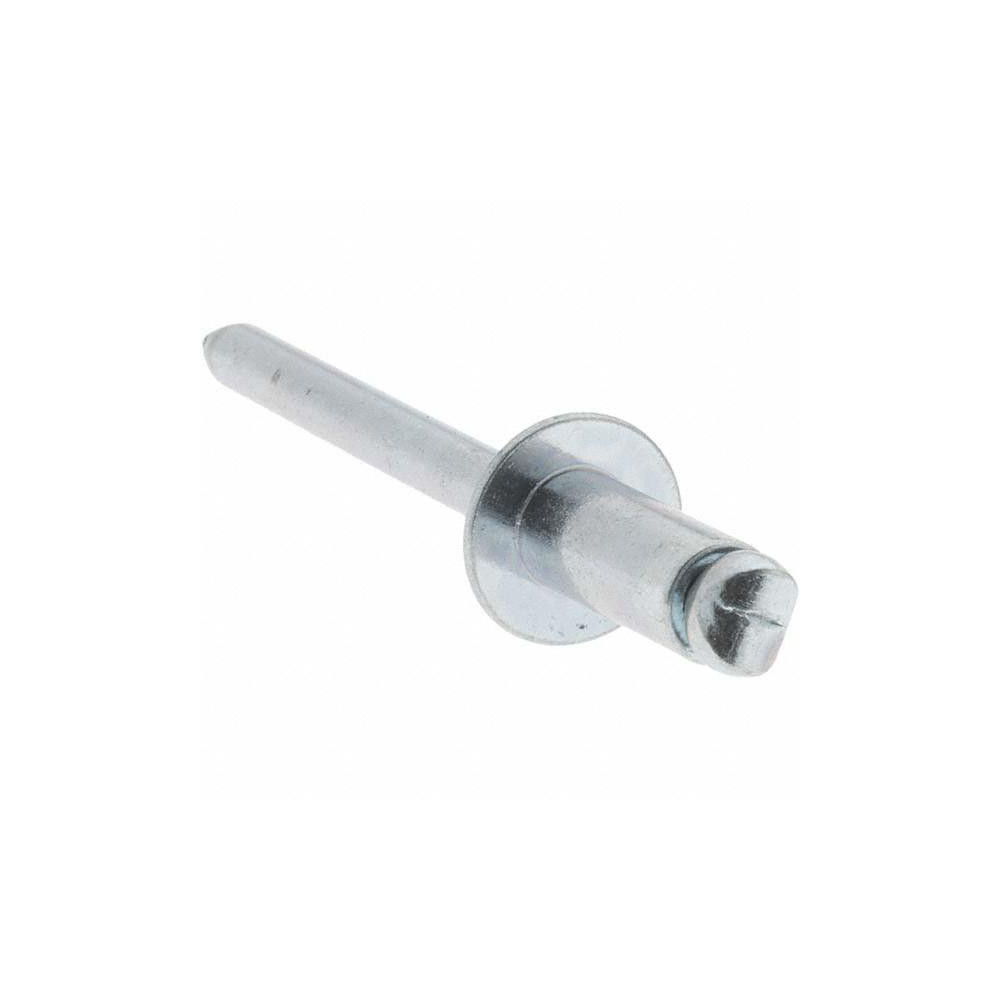 Value Collection - Open End Blind Rivet: Size 64, Dome Head, Steel Body ...