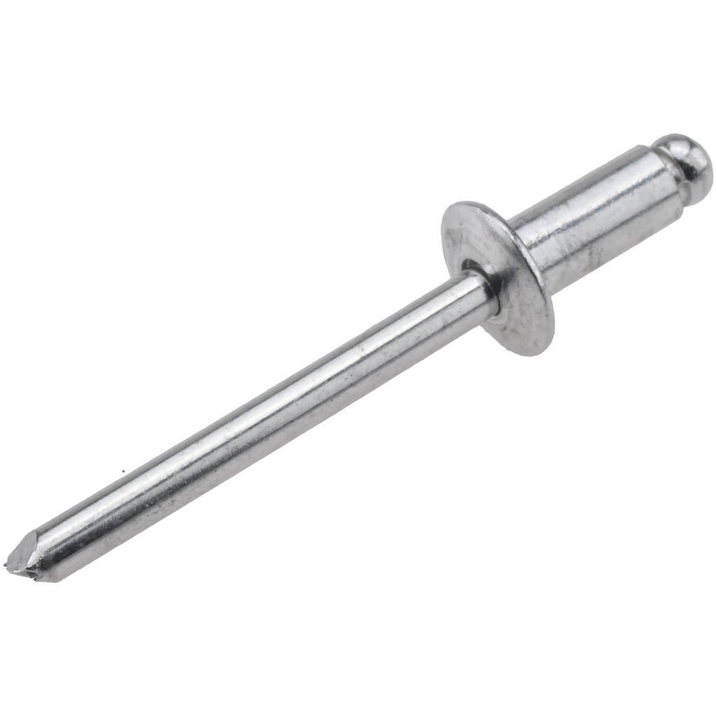 Value Collection - Open End Blind Rivet: Size 64, Dome Head, Aluminum ...