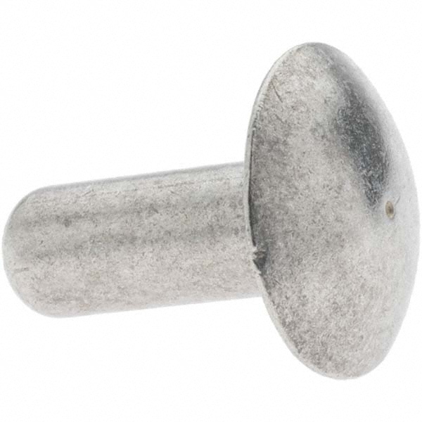 RivetKing® - 0.263″ Body Diam, Flat Steel Tinners Solid Rivet - 35518562 -  MSC Industrial Supply