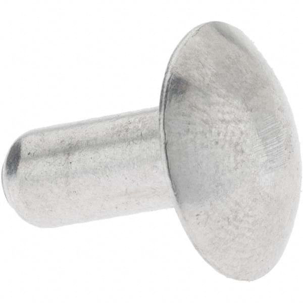 RivetKing® - 0.263″ Body Diam, Flat Steel Tinners Solid Rivet - 35518562 -  MSC Industrial Supply