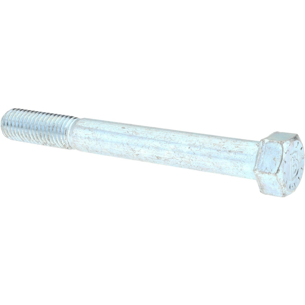 Bowmalloy 36143-1 Hex Head Cap Screw: 9/16-12 x 5-1/2", Grade 9 Alloy Steel, Zinc-Plated Clear Chromate 