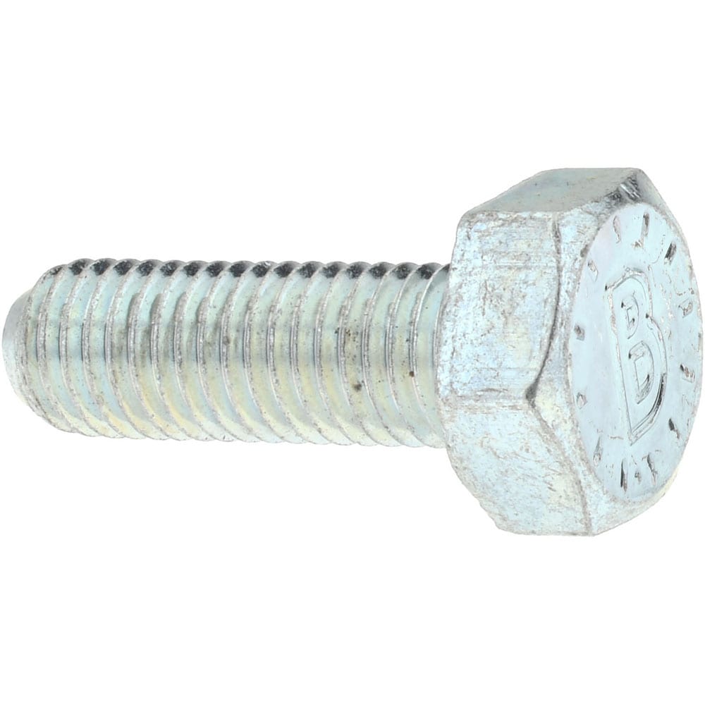 Bowmalloy 36300 Hex Head Cap Screw: 1/4-28 x 1/2", Grade 9 Alloy Steel, Zinc-Plated Clear Chromate Image