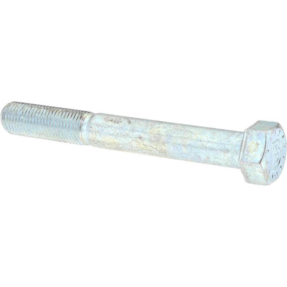 Bowmalloy 36363 Hex Head Cap Screw: 3/8-24 x 3-1/4", Grade 9 Alloy Steel, Zinc-Plated Clear Chromate 