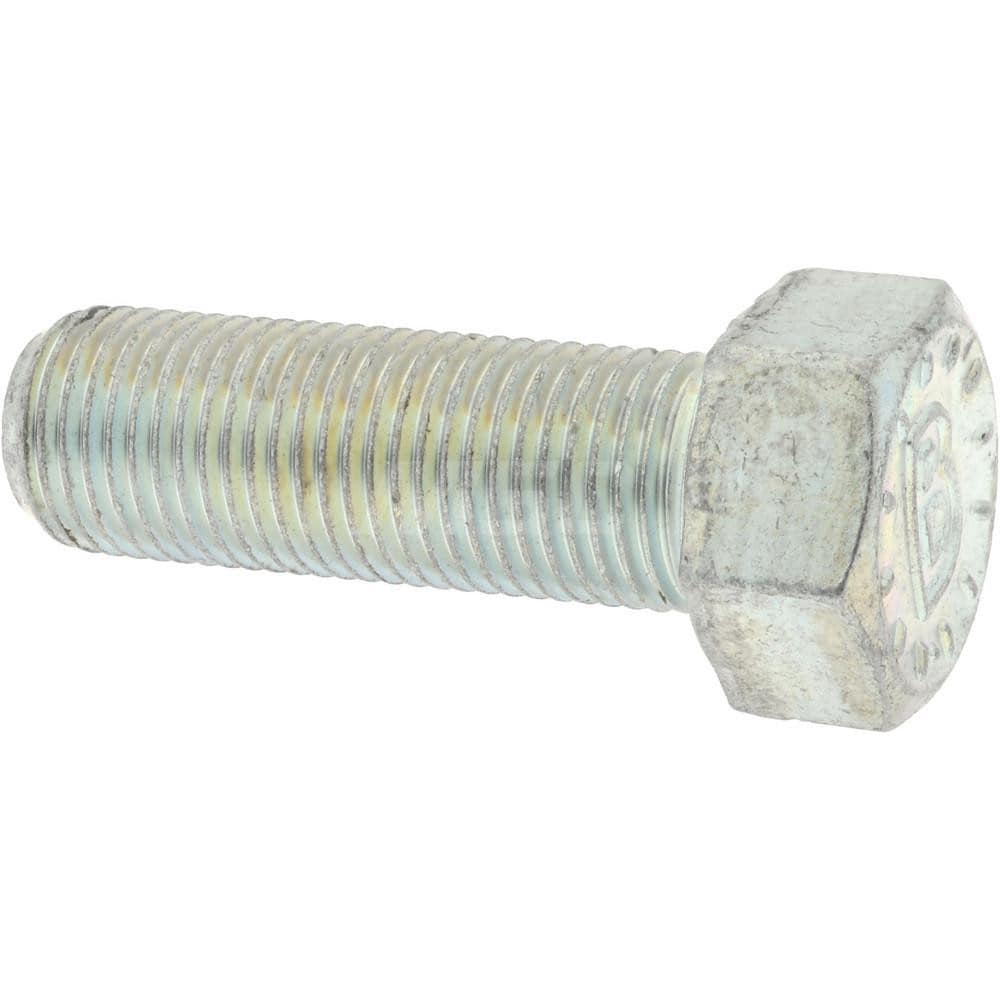 Bowmalloy 36404 Hex Head Cap Screw: 1/2-20 x 1", Grade 9 Alloy Steel, Zinc-Plated Clear Chromate 