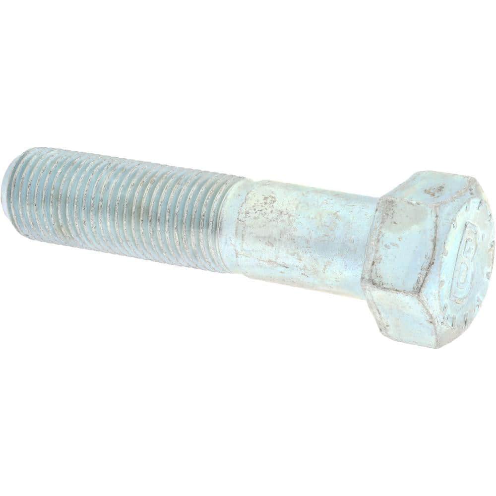 Bowmalloy 36435 Hex Head Cap Screw: 9/16-18 x 2-1/2", Grade 9 Alloy Steel, Zinc-Plated Clear Chromate 