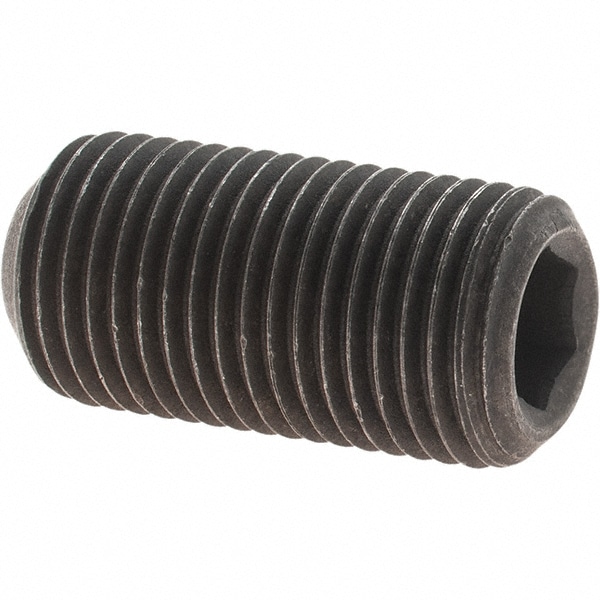Set Screw: 1/2-20 x 1", Cup Point, Alloy Steel, Grade 8