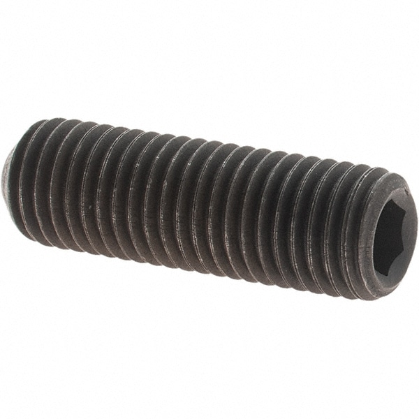 Set Screw: 5/16-24 x 1", Cup Point, Alloy Steel, Grade 8