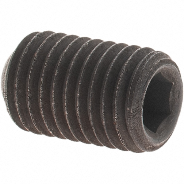 Set Screw: 5/16-24 x 1/2", Cup Point, Alloy Steel, Grade 8
