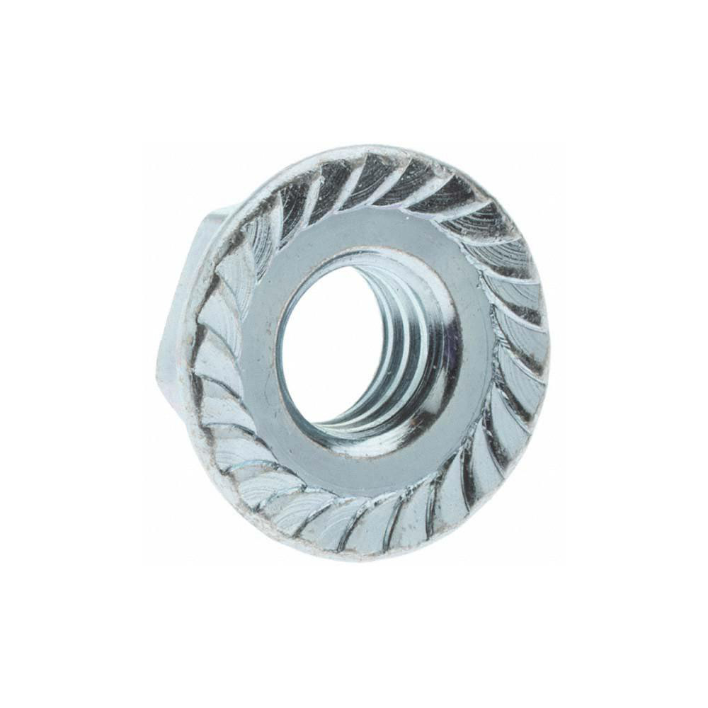 5/16-18 Serrated Flange Nuts – 304 Stainless Steel (18-8), Bright Finish, 25-Piece Set