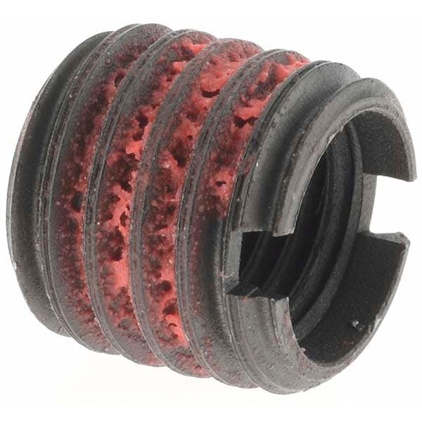 Thread Locking Insert: M10 x 1.25 Internal Thread, 9/16-12 External Thread, Metric Fine, 0.515" OAL, Thread Repair