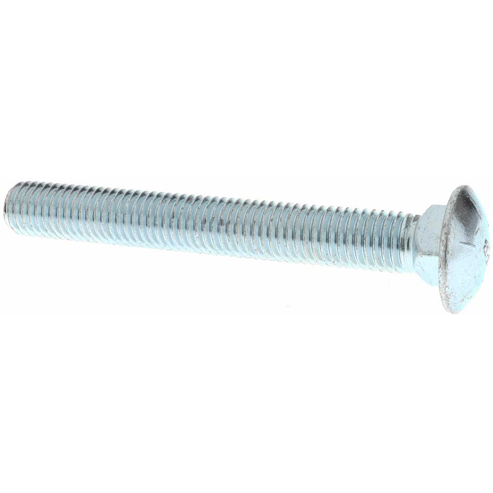 Carriage Bolt: 5/8-11, 5" Length Under Head, Square Neck