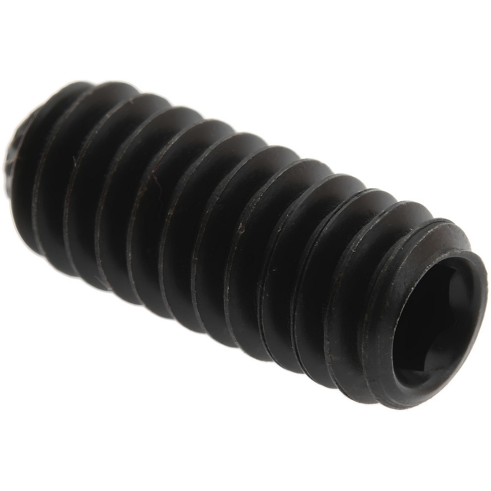 Set Screw: 1/4-20 x 5/8", Knurled Cup Point, Alloy Steel, Grade 8