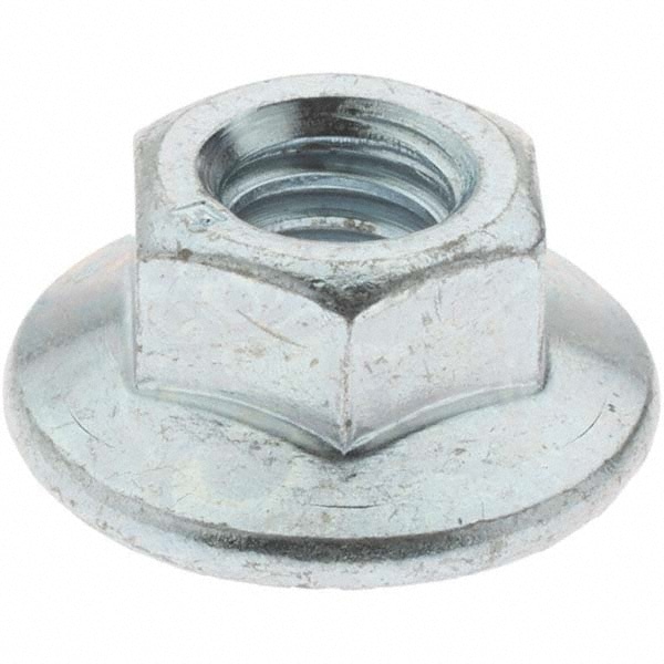 5/16-18, 13/16" Flange Diam, Serrated Flange Nut