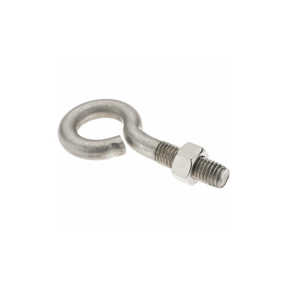 Stainless Steel Turned Eye Bolt 1//2-inch Thread Diameter 4-inch Bolt Length