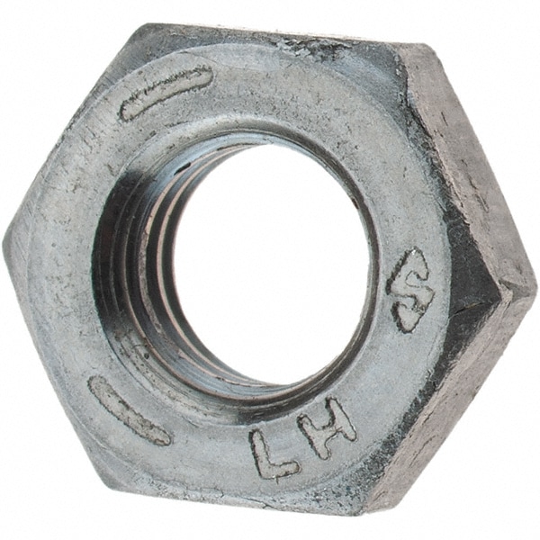 1/4-28 UNF Steel Left Hand Hex Jam Nut
