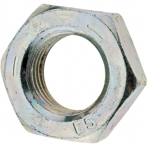 9/16-18 UNF Steel Left Hand Hex Jam Nut