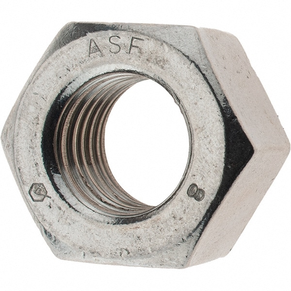 Hex Nut: 7/8-9, Grade 18-8 Stainless Steel