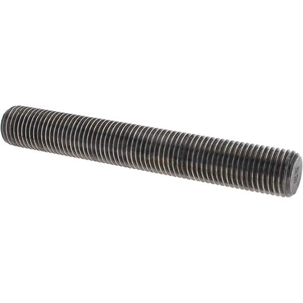 1-1/8 - 8 x 8" Long, Uncoated, Steel, Fully Threaded Stud