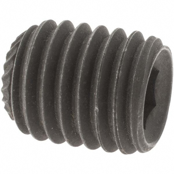 Set Screw: 5/8-11 x 3/4", Knurled Cup Point, Alloy Steel, Grade 8
