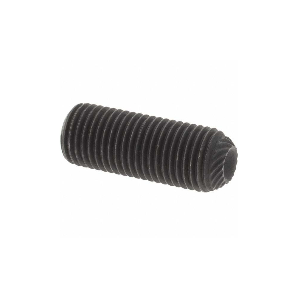 Value Collection 3/824 UNF, 1" OAL, Knurled Cup Point Set Screw