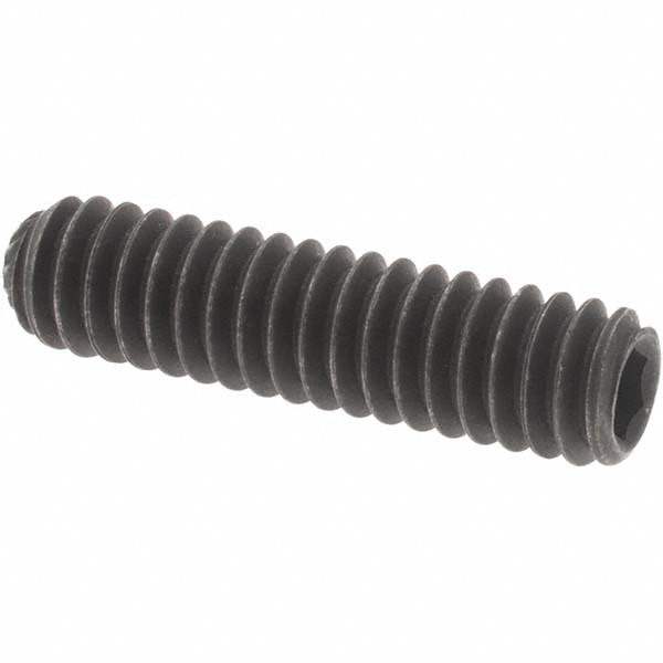 Set Screw: 1/4-20 x 1", Knurled Cup Point, Alloy Steel, Grade 8