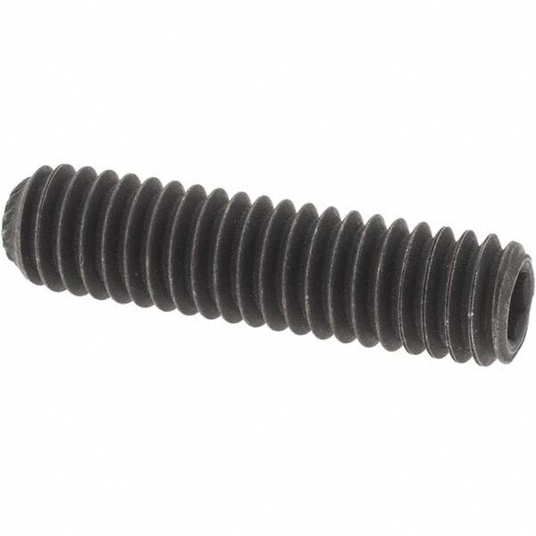 Set Screw: 5/16-18 x 1-1/4", Knurled Cup Point, Alloy Steel, Grade 8