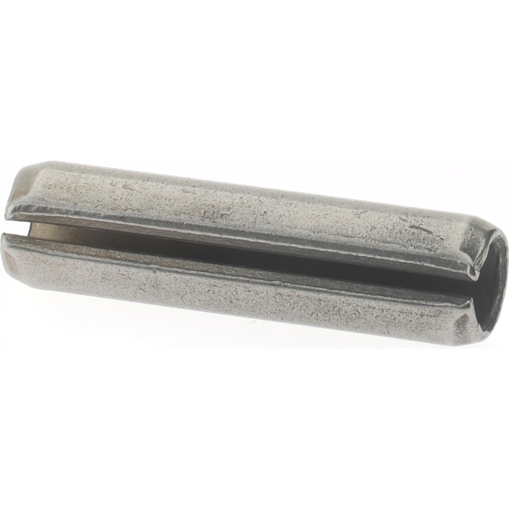 Slotted Spring Pin: 0.1875" Dia, 3/4" Long, 420 Stainless Steel