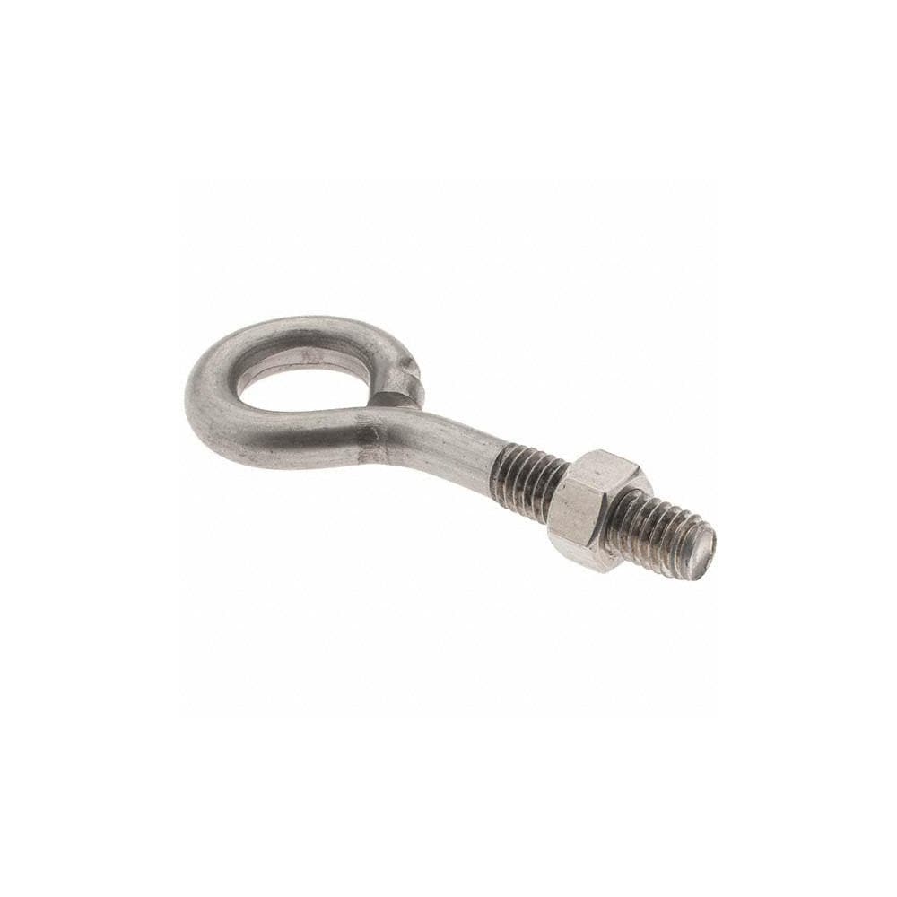 Value Collection - 3/8-16, Stainless Steel Wire Turned Open Eye Bolt ...