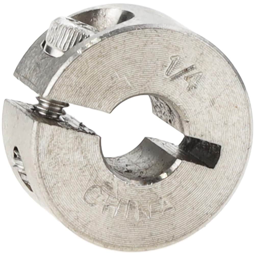 Shaft Collar: Clamp, 11/16" OD, Stainless Steel