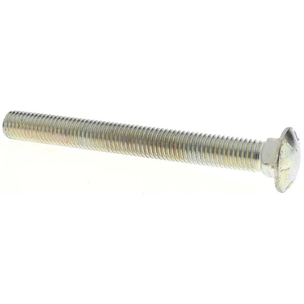 Carriage Bolt: 5/8-11, 6" Length Under Head, Square Neck