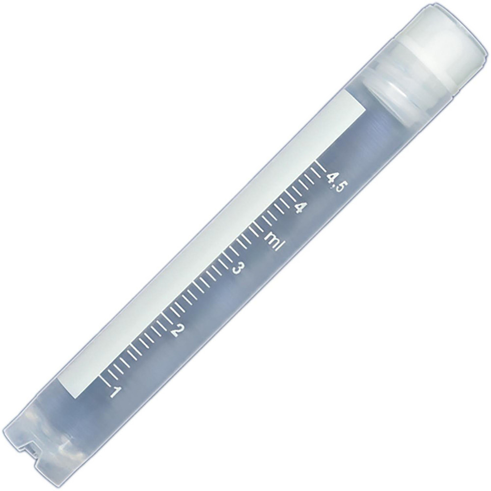Test & Sample Tubes: Type: Cryogenic Vial; Capacity (ml): 5; Diameter (mm): 12.5000; Bottom: Round