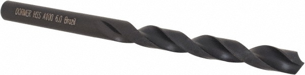 Photos - Drill / Screwdriver Dormer Pramet Jobber Length Drill Bit: 6.00 mm Dia, 118 deg, HSS - Oxide Finish, 93.00 mm OAL, Right Hand Cut, Regu (0.2362)