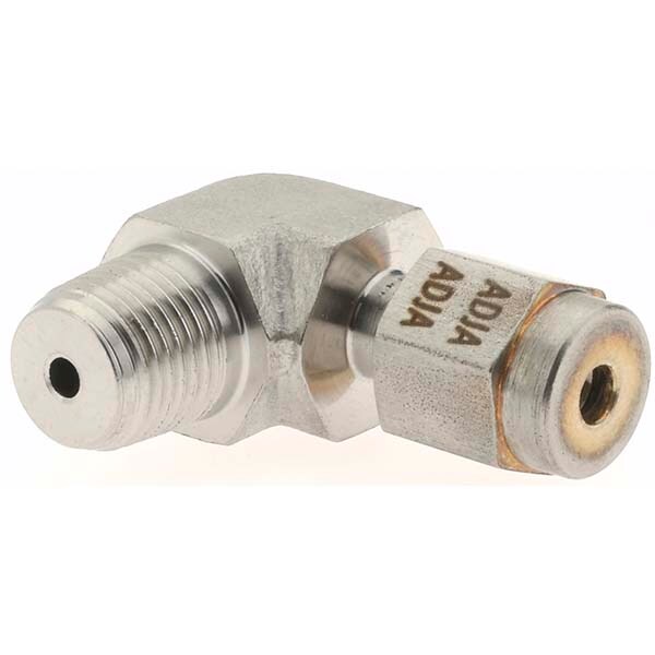 Compression Tube Male Elbow: 1/8" Thread, MNPT