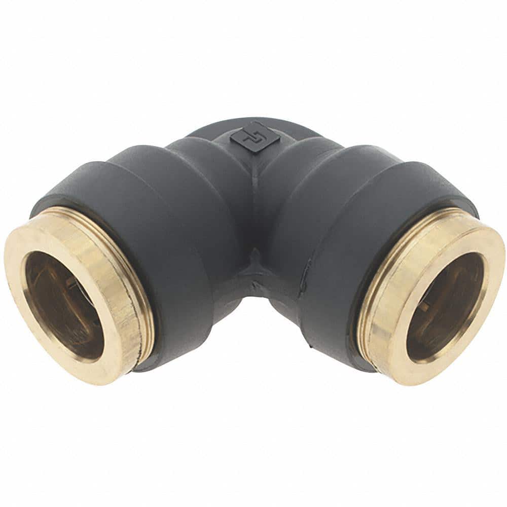 Push-To-Connect Tube to Tube Tube Fitting: Union Elbow, 1/2 OD