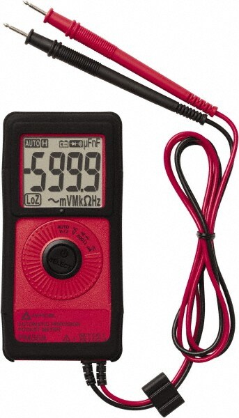 CAT II & CAT III, Auto Ranging Average Responding Compact & Digital Multimeter: 600 VAC, 450 VDC