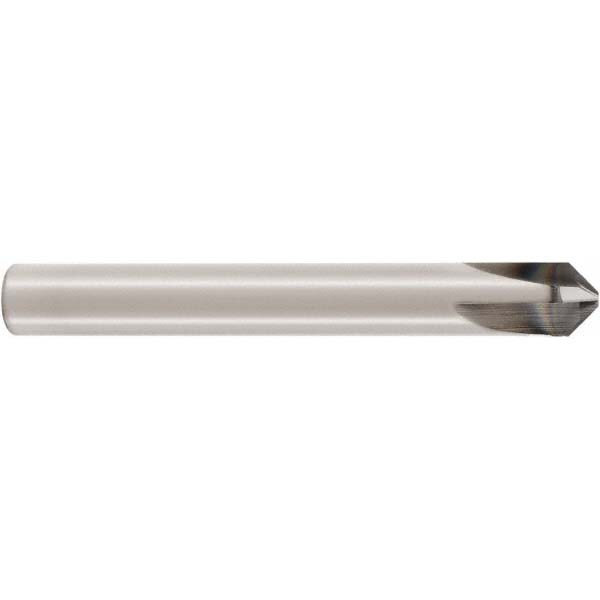 Chamfer Mill: 3 mm Dia, 3 Flutes, Solid Carbide