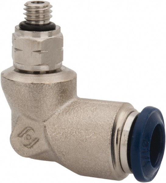 Value Collection 2555614065PRO Push-To-Connect Tube to Universal Thread Tube Fitting: #10-32 Thread, 1/4" OD Image