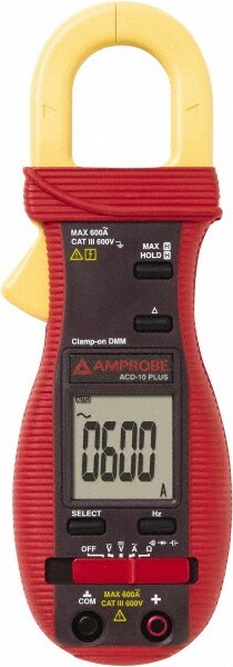 Clamp Meter: CAT III, 1.0236" Jaw, Clamp On Jaw