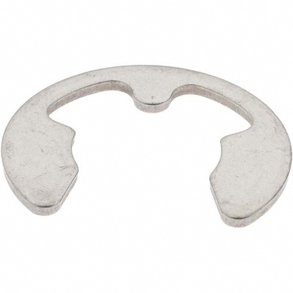 External E Style Retaining Ring: 15 mm Groove Dia, 20 mm Shaft Dia, 420 Stainless Steel