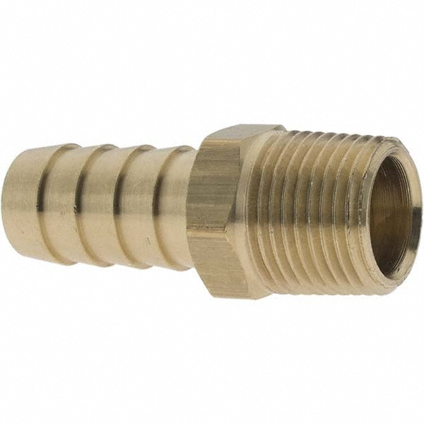 Barbed Hose Fitting: 3/8" x 1/2" ID Hose, Adapter