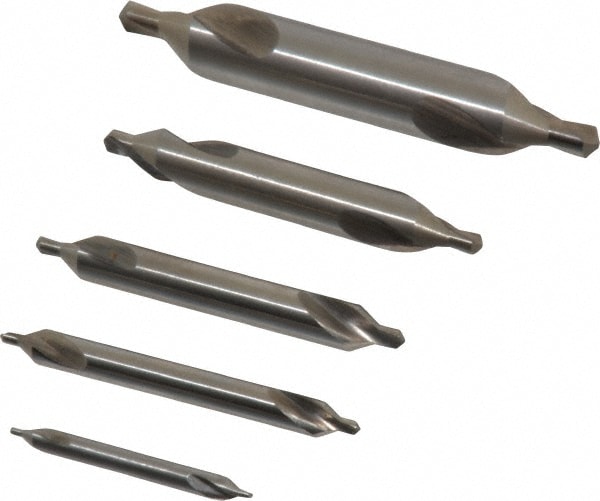 Magafor - 5 Pc #1 to #5 High Speed Steel Combo Drill & Countersink