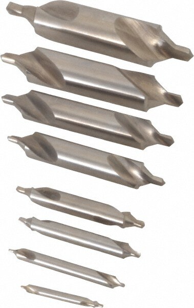 8 Pc #11 to #18 High Speed Steel Combo Drill & Countersink Set