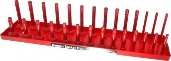 Made in USA - 28 Piece Capacity Deep & Shallow Inch Socket Tray - 81110256  - MSC Industrial Supply