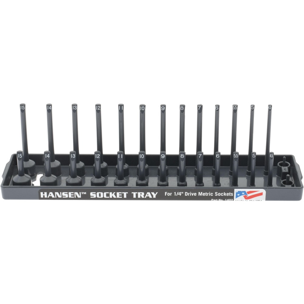 28 Piece Capacity Deep & Shallow Metric Socket Tray