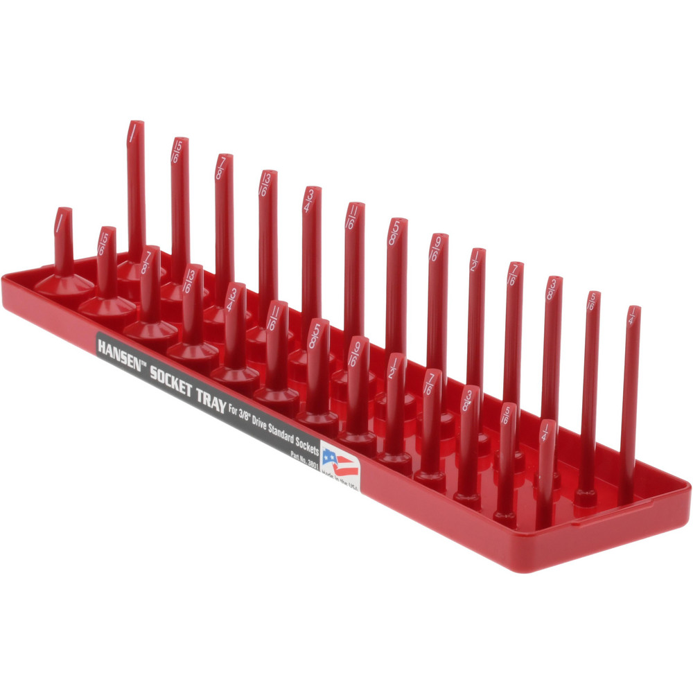 Made in USA - 26 Piece Capacity Deep & Shallow Inch Socket Tray | MSC ...