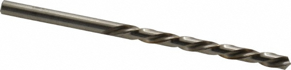 Jobber Length Drill Bit: #17 (0.1730) Dia, 118 deg, HSS - Bright/Uncoated Finish, 3-3/8" OAL, Left Hand Cut, Regular Spiral Flute, Straight Shank, Series 150L