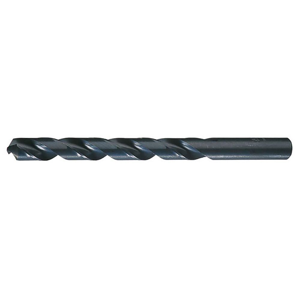 Jobber Length Drill Bit: 27/64" (0.4219) Dia, 135 deg, HSS - Oxide Finish, 5-3/8" OAL, Right Hand Cut, Regular Spiral Flute, Straight Shank, Series 150ASP
